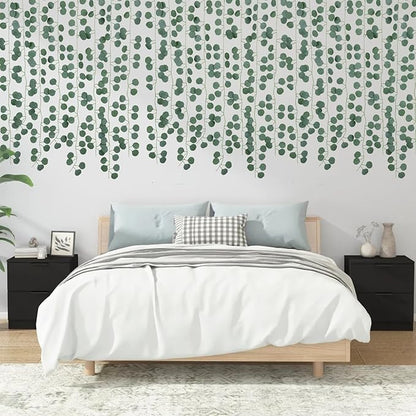 DearHouse 86 Feet 12 Strands Artificial Eucalyptus Leaf Plants Vine Hanging Eucalyptus Garland for Home Kitchen Office Wedding Wall Decor