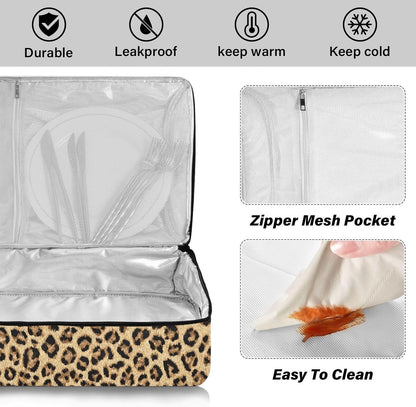Casserole Carriers for Hot or Cold Food Reusable Casserole Dish Carrier Insulated Thermal Large Capacity Durable Perfect for Party Camping Family Gatherings Yellow Fish