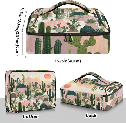 Casserole Carriers for Hot or Cold Food Reusable Casserole Dish Carrier Insulated Thermal Large Capacity Durable Perfect for Party Camping Family Gatherings Yellow Fish