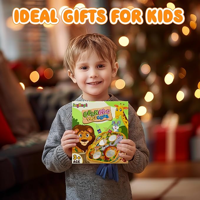 JoyRapt 3 in 1 Bean Bag Toss Outdoor Toys for Toddlers Kids, Cornhole Outside Toys, Carnival Game Toodler Outdoor Indoor Gift for Birthday or Christmas for Ages 3-12 (Animal)