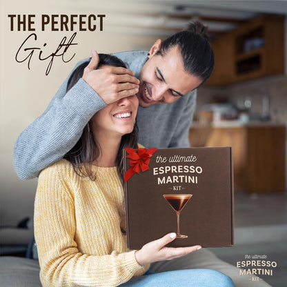 Your Dream Party Shop - Premium Cocktail Kit Gift Set - with Glasses, Accessories, and Elegant Decorations for Birthdays, Birthday Gifts for Women (Espresso Martini Kit)