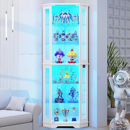BROTTAR 71" Corner Display Cabinet
