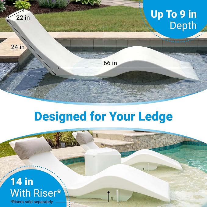 Aqua Outdoors Pool Chaise Lounge Chairs