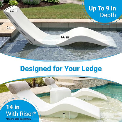 Aqua Outdoors Pool Chaise Lounge Chairs