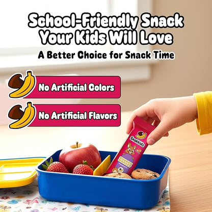 Snakkidz Organic Chewy Granola Bar, Allergen Free, Made with Avocado Oil, Low Sugar (45 Bars, Chunky Monkey)