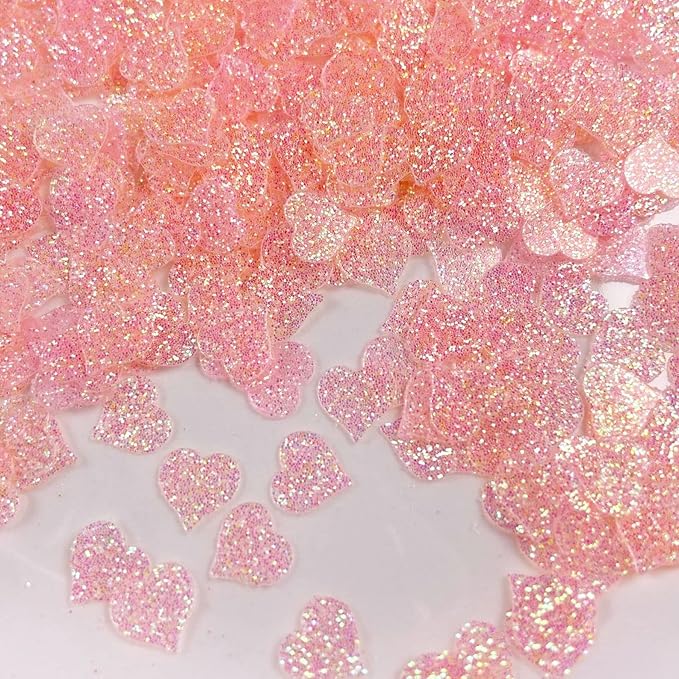 2500pcs Pink Love Heart Shaped Glitter Confetti for Valentine's Day, Anniversary, Birthday, Wedding, Bridal Shower & Baby Shower Parties Decorations