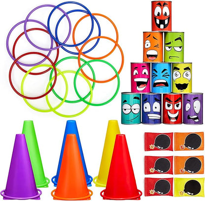 JoyRapt 3 in 1 Bean Bag Toss Outdoor Toys for Toddlers Kids, Cornhole Outside Toys, Carnival Game Toodler Outdoor Indoor Gift for Birthday or Christmas for Ages 3-12 (Animal)