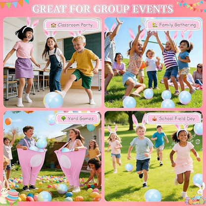 Easter Games for Kids–Funny Active Bunny Pants Tossing Game, Outdoor Easter Party Game, Perfect Yard & Classroom Group Game, Ages 4–8