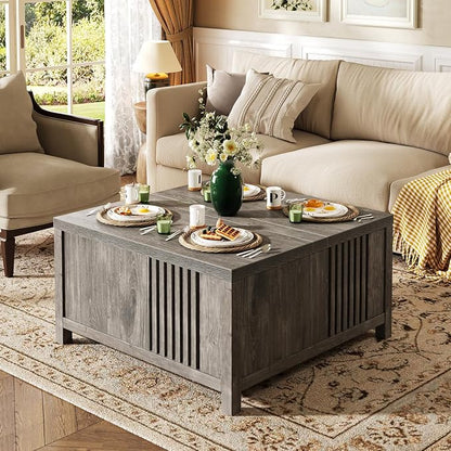 knoworld Farmhouse Lift Top Coffee Table