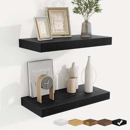 fuqing Floating Shelves for Wall, Wall Mounted Wood Floating Shelf