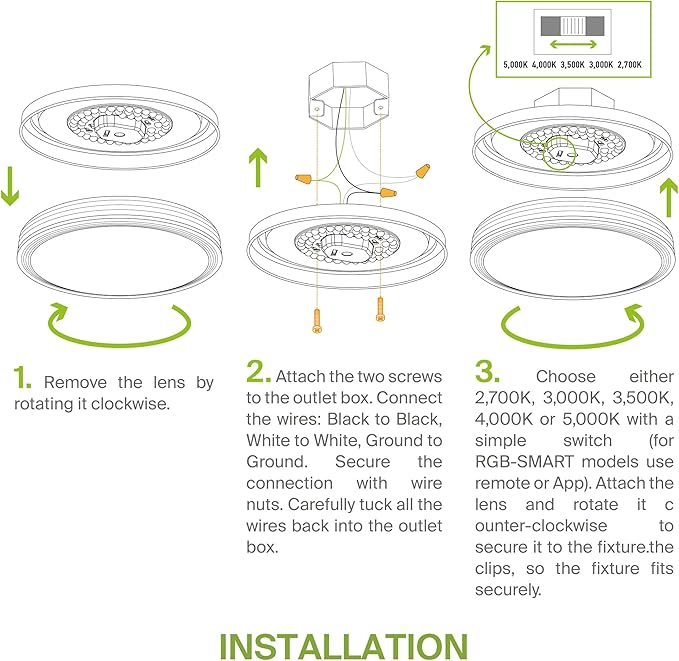 ASD 20 Inch LED Flush Mount Ceiling Light Fixture for Bedroom, 42W 2474LM 5CCT 2700K-5000K, Triac Dimmable Lights, Dining, Living Room, Kitchen Lamps, Modern Home Lighting Fixtures, Nickel, ETL