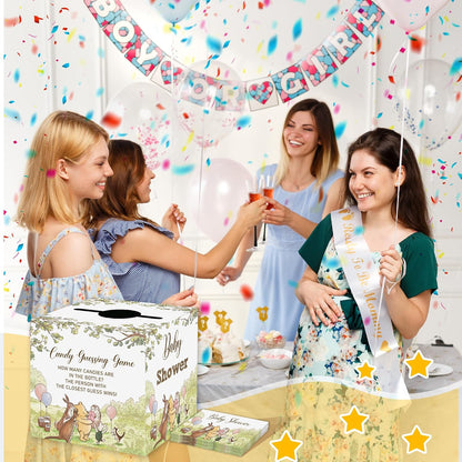 Winnie Baby Shower Decorations-the Pooh Baby Shower Games-Winnie Party Decorations-Guess How Many Candies Baby Shower Decorations,green