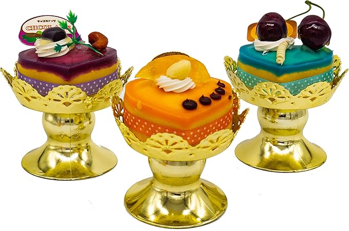 JC HUMMINGBIRD Cupcake and Dessert Stand, Gold, Standard Size (12 Pieces)
