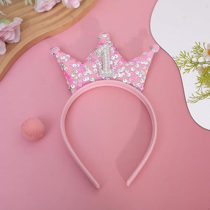 Pink Birthday Headband For Princess