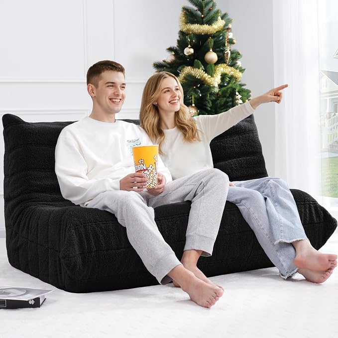 Bean Bag Loveseat Chair Big Sofa Beanbag Chair