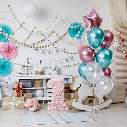 Mr. Pen- Metallic Balloons, 12 Inch, 100 Pack, Colorful Balloons Metallic for Birthday Party