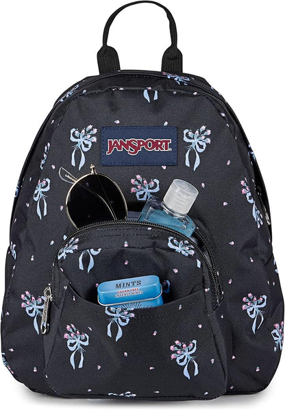 JanSport Half Pint Mini Backpack, 10.2 L - Durable Mini Bag Purse with Adjustable Shoulder Straps, Single Main Compartment, Zippered Stash Pocket, Pastel Petals