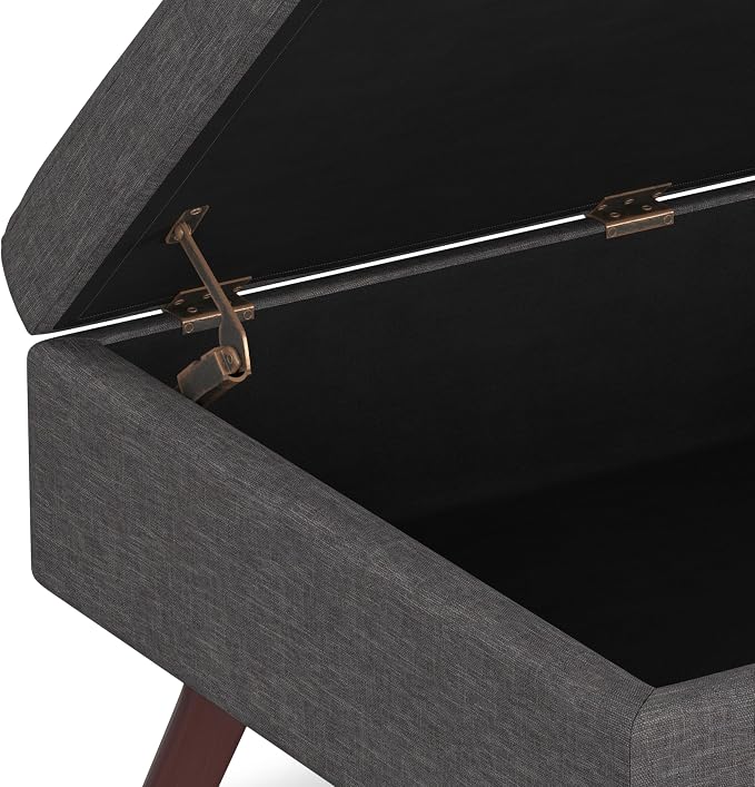 SIMPLIHOME Owen Coffee Table Storage Ottoman