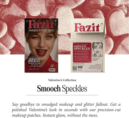 Fazit Makeup Patches - Smooch Speckles - Glow Up Make-Up Patches - Cute Glitter Makeup Accessories for Women - Cosmetic Glitter for Face