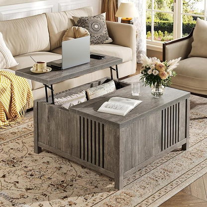 knoworld Farmhouse Lift Top Coffee Table