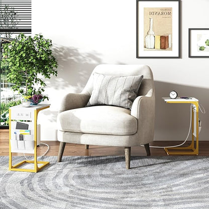 TUTOTAK C Shaped End Table