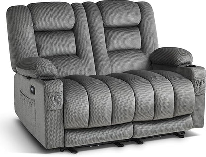 MCombo 55.9" Zero Gravity Power Loveseat Recliner