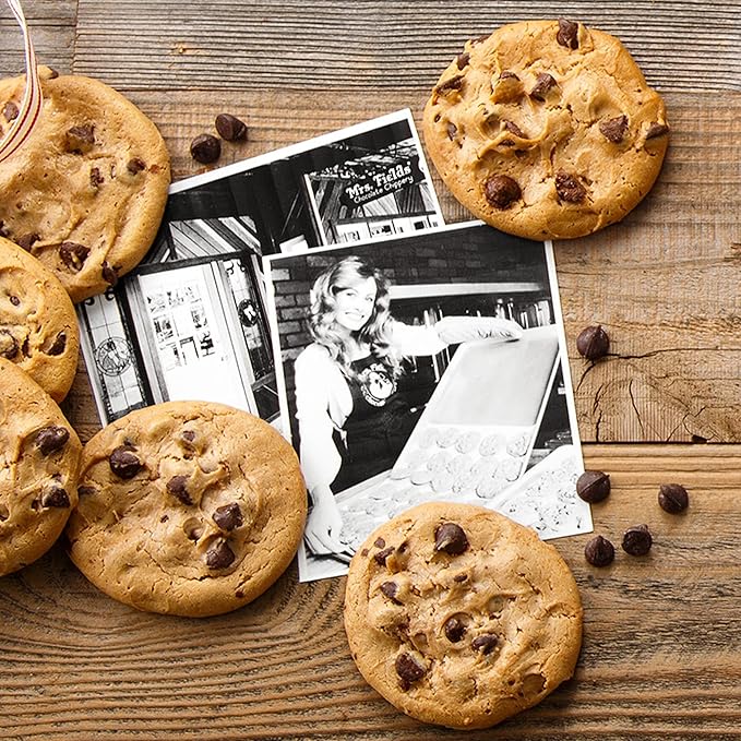 Mrs. Fields Large Sweet Signature Crate - Assorted with 12 Original Cookies and 45 Nibblers Bite-Sized Cookies in our 5 Classic Flavors (57 Count)