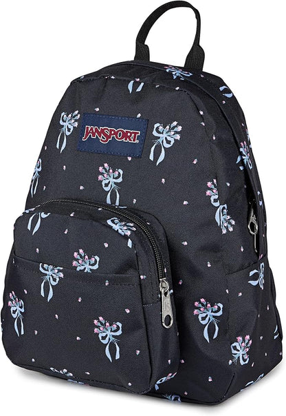 JanSport Half Pint Mini Backpack, 10.2 L - Durable Mini Bag Purse with Adjustable Shoulder Straps, Single Main Compartment, Zippered Stash Pocket, Pastel Petals