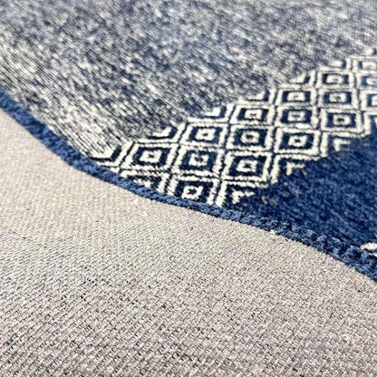 Alfa Rich 3x5 Navy Blue Washable Area Rugs for Living Room Bedroom Kitchen Dining Cotton Runner