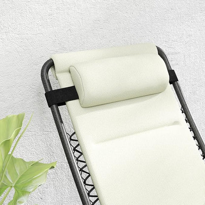 Outsunny Zero Gravity Chairs Set of 2, Reclining Folding Zero Gravity Lounge