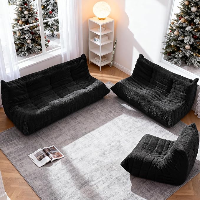 Bean Bag Loveseat Chair Big Sofa Beanbag Chair