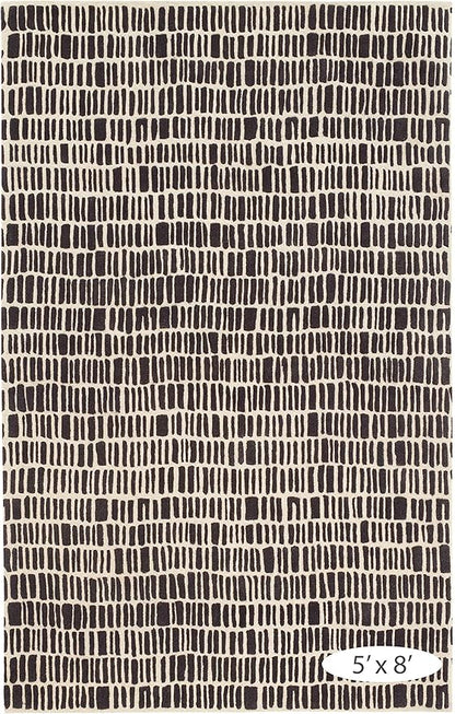 Dash and Albert Roark Wool Area Rug - 9.5 X 13.5 Charcoal Geometric Hand Tufted Accent Rug - Durable, High Traffic Areas Hallway, Living Room, Stairs - Premium Luxury Hotel Quality Soft Breathable