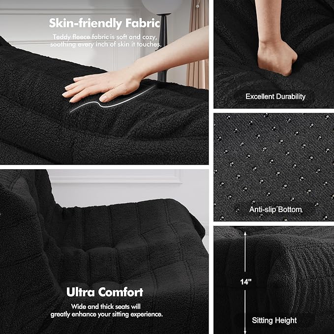 Bean Bag Loveseat Chair Big Sofa Beanbag Chair