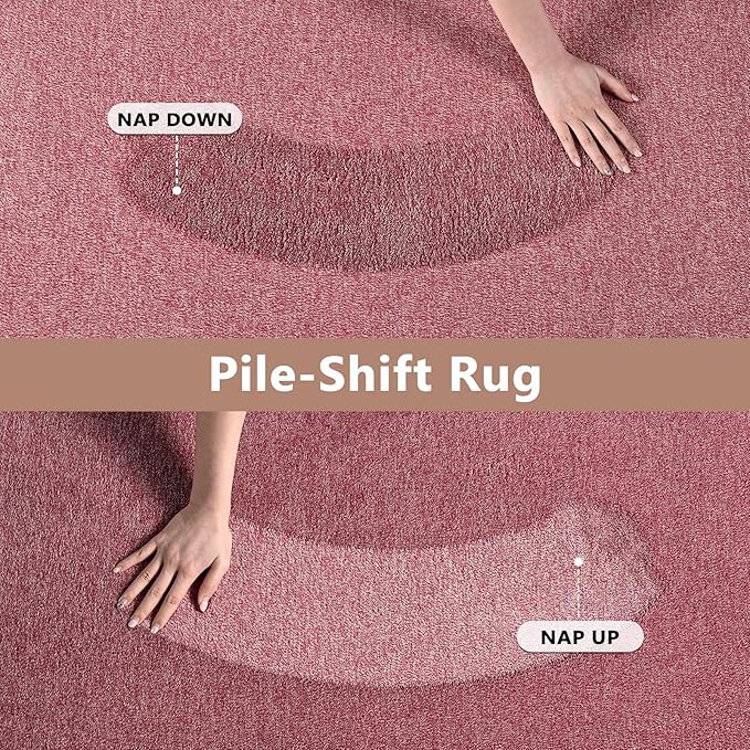 FinRèc 2x6 Washable Runner Rugs for Kitchen Hallway Bedroom, Low Pile Thin Rug Solid Color, Non-Slip Carpet Indoor for Home Decor (Red/White)