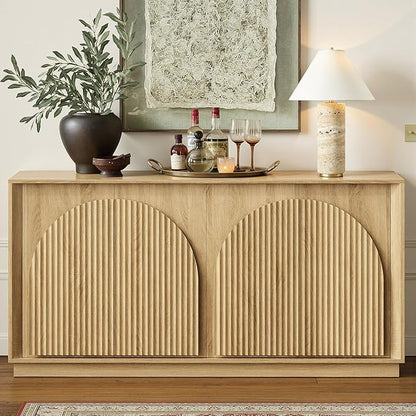 win2win Fluted Sideboard Buffet Cabinet