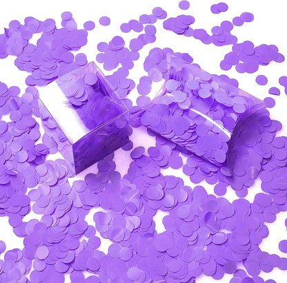 Purple Metallic Foil Round Table Confetti Decor Circle Dots Mylar Table Scatter Confetti Under the Sea Baby Shower Women Birthday Wedding Bachelorette Graduation Party Confetti Decorations, 60g