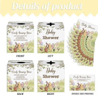 Winnie Baby Shower Decorations-the Pooh Baby Shower Games-Winnie Party Decorations-Guess How Many Candies Baby Shower Decorations,green