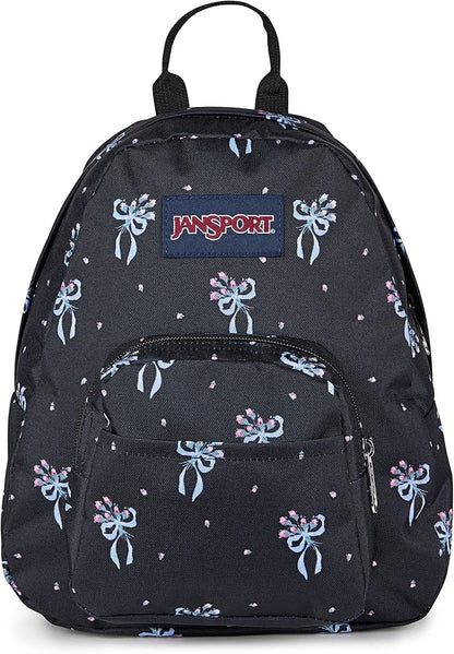 JanSport Half Pint Mini Backpack, 10.2 L - Durable Mini Bag Purse with Adjustable Shoulder Straps, Single Main Compartment, Zippered Stash Pocket, Pastel Petals