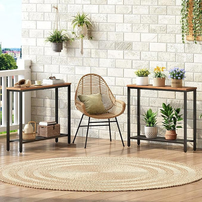 HOOBRO 29.5" Narrow Console Table, Small Entryway Table