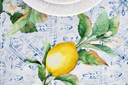 Maison d' Hermine Table Cloth Rectangle Table 100% Cotton 70 x 90 Inches Tablecloth Reusable Decorative for Dining Room Farmhouse Home Valentines Day Decorations Spring Summer - Citrus