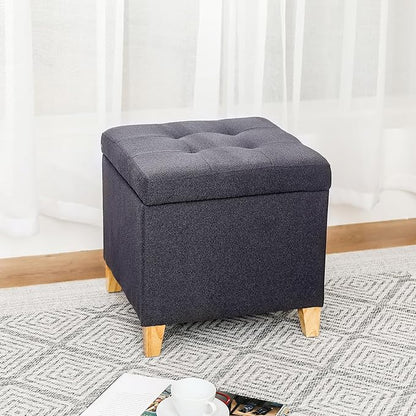 Adeco Storage Ottoman Bench