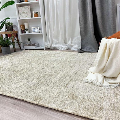 Alfa Rich 3x5 Sand Beige Washable Area Rugs for Living Room Bedroom Kitchen Cotton Runner Decor Rug
