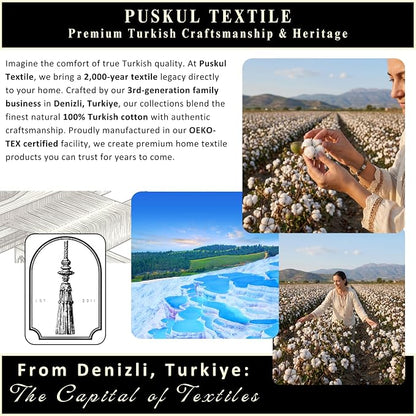 PÜSKÜL - Premium 2-Piece Oversized Muslin Bath Towel for Adult 35x70 Extra Large Bath Sheets | Natural 100% Turkish Cotton Soft Absorbent Quick-Dry Light Spa & Beach Towels (Pack of 2, Royal Blue)