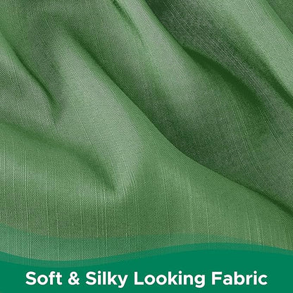 Biscaynebay Wrap Around Bed Skirts for Queen Beds 17" Long Drop, Sage Adjustable Elastic Dust Ruffles Easy Fit Wrinkle Resistant Silky Luxurious Fabric Machine Washable