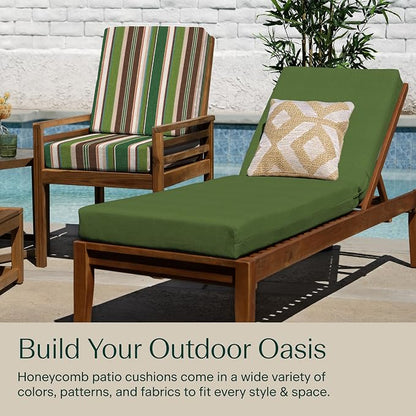 Honeycomb Outdoor Chaise Lounge Cushion