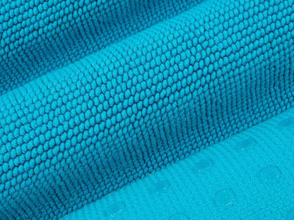 Cotton Paradise 100% Cotton Turkish Bathmat Rug, Soft Absorbent Quick Dry Non Slip, 17x24 Bathmat Rug, Ocean Aqua