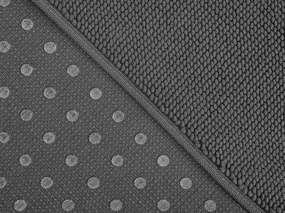 Cotton Paradise 100% Cotton Turkish Bathmat Rug, Soft Absorbent Quick Dry Non Slip, 17x24 Bathmat Rug, Dark Gray