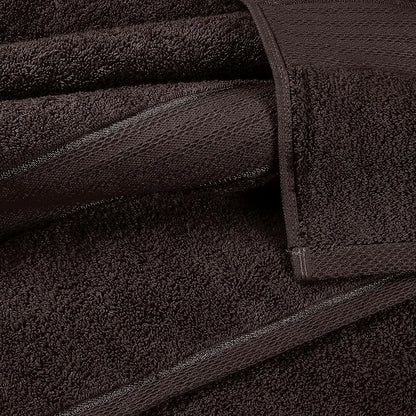 GLAMBURG 700 GSM Premium 2-Pack Oversized Extra Large Bath Sheet Set - 100% Combed Cotton - 2 Bath Sheet 35x70 - Luxury Hotel & Spa Quality - Durable Ultra Soft Highly Absorbent - Chocolate Brown