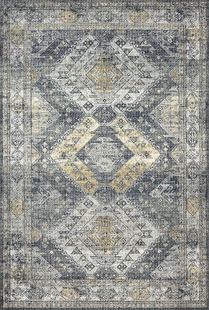 Loloi II Skye Collection SKY-09 Graphite/Silver 7'-6" x 9'-6" Area Rug