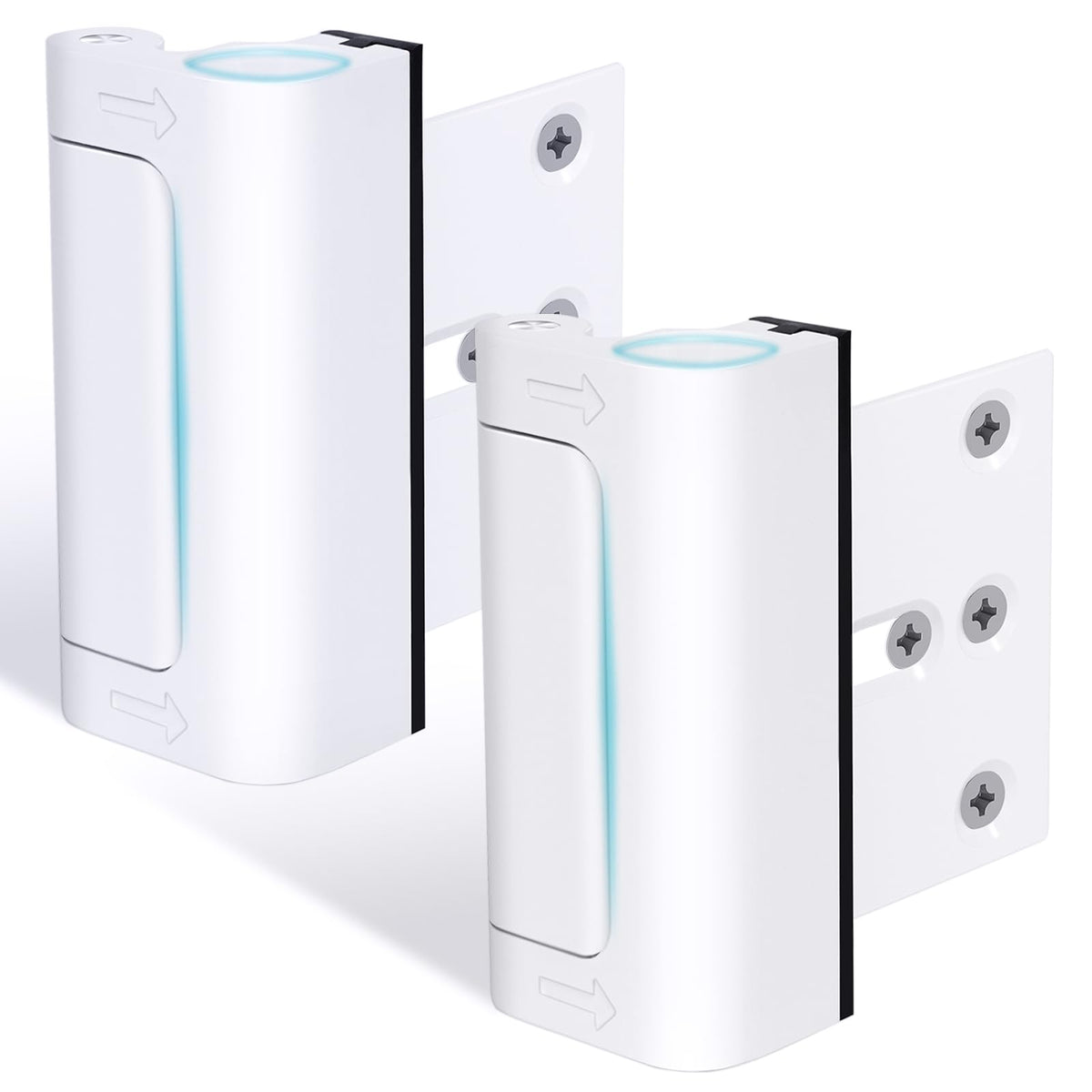 AceMining 2Pack Door Reinforcement Lock — 800lbs, White, 5-Minute Install